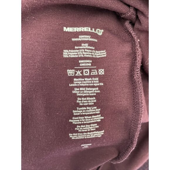 Merrell‎ Women’s Long Sleeve Pull Over Casual Dress Burgundy M Minimal - Picture 5 of 5